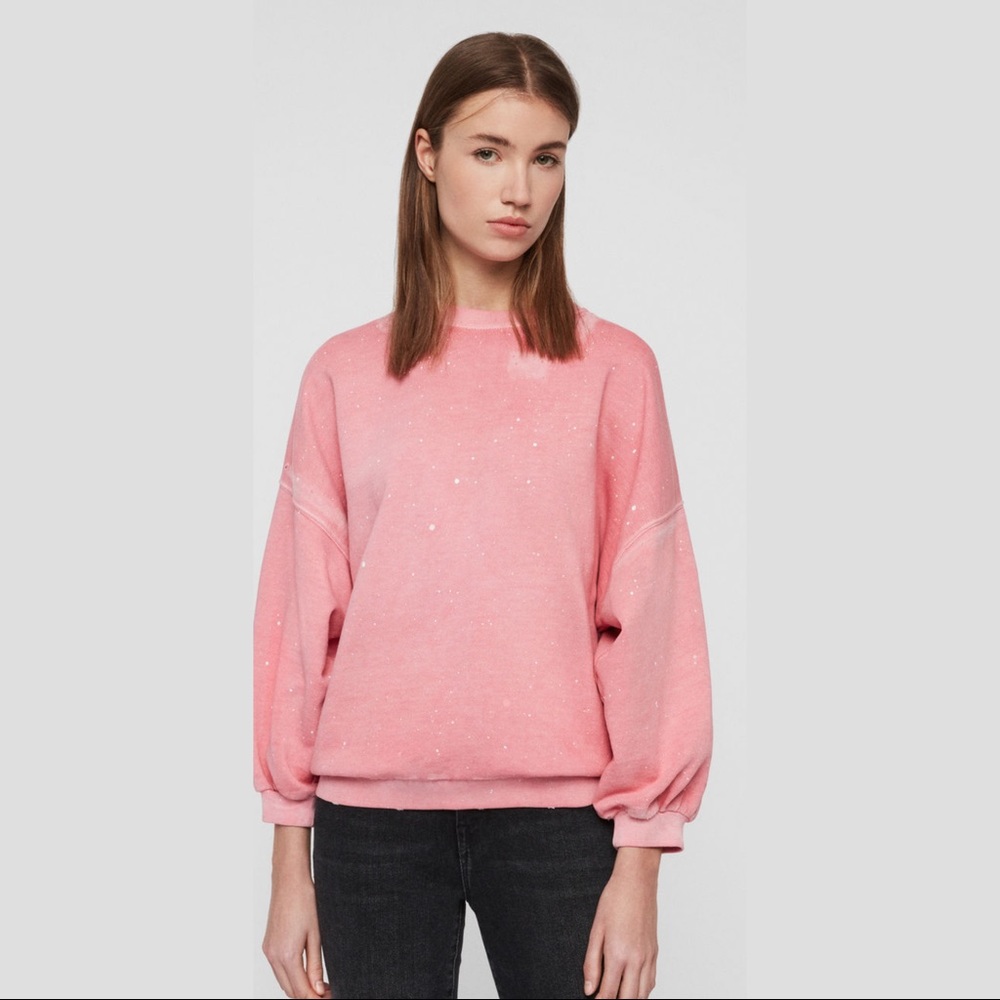 AllSaints Storn Splatter Sweatshirt